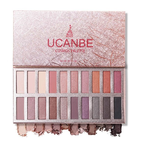 20 Colors Nude Pigmented Shimmer Matte Long Lasting Blendable Eyeshadow Palette - Picture 1 of 9